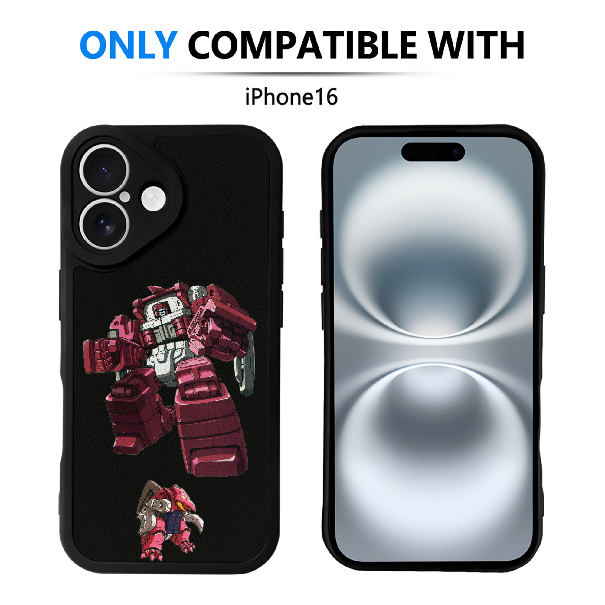 （画像用）  【iPhone 16シリーズ対応】シリコンスマホケース（レザー調） 材質：シリコン